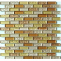 textured glass mosaic tile for home decor with Broken orange Effect Brick